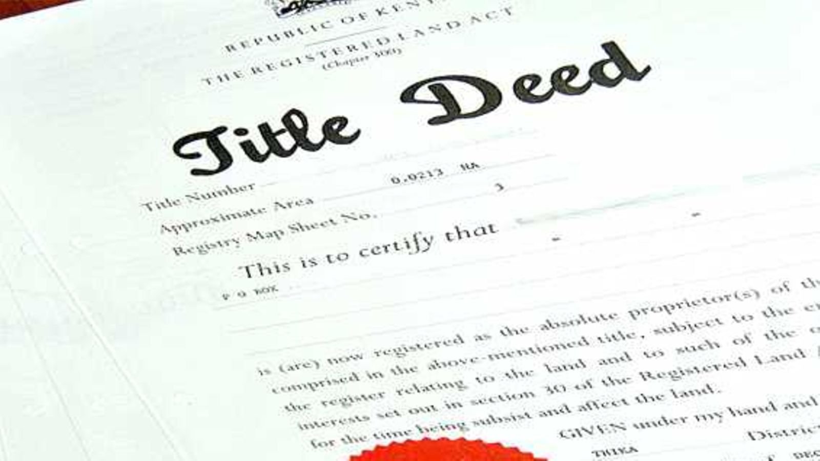 Title north Kenya land to unlock growth